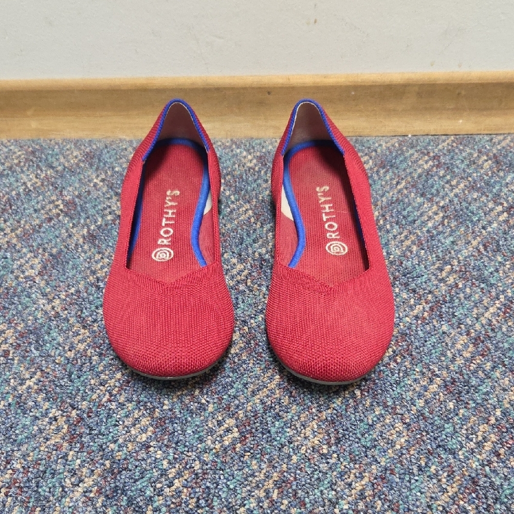 Rothy's Red and Blue Flats